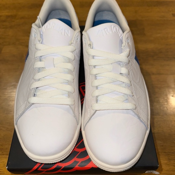 Nike Mens Air Jordan Centre Court White Blue DJ2756 103 Size 10